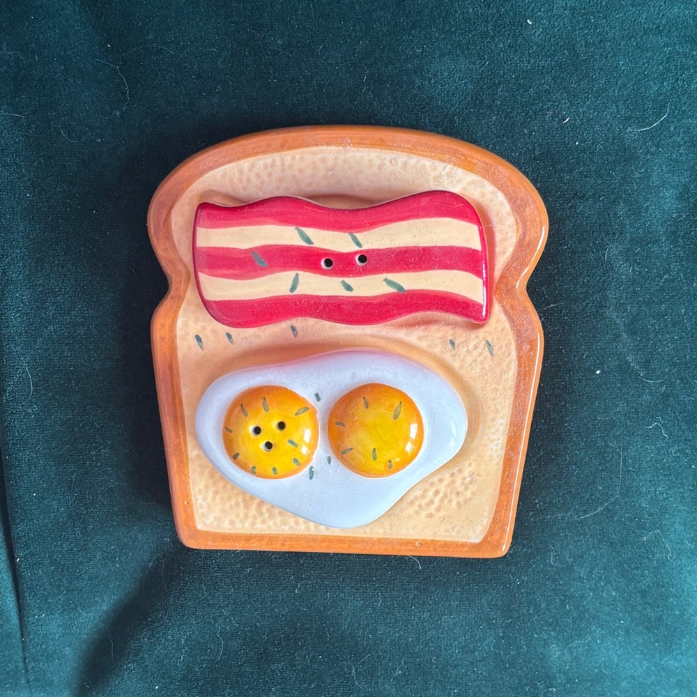 Toast, Bacon, and Eggs Salt and Pepper Shaker